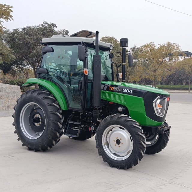 Tavol Hot Sale 90hk jordbrukshjultraktor med hytt