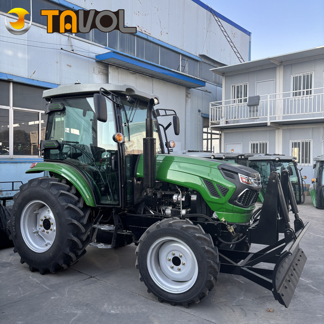 Mesin Pertanian Traktor Roda Pertanian Tavol 70hp dengan Buldoser
