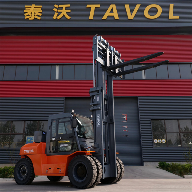 Forklift Diesel 10T dengan Ketinggian Angkat 3.0m dan Kedudukan Fork