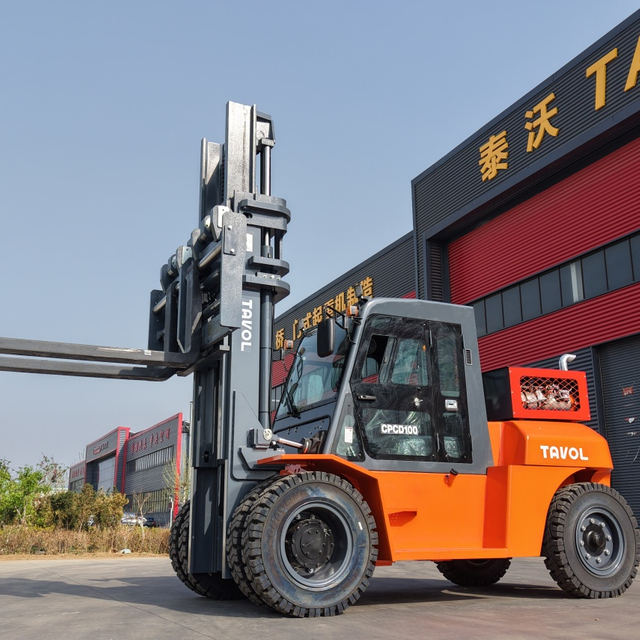 Tavol ホットセール 10T LPG フォークリフト トラック (キャビン付き)